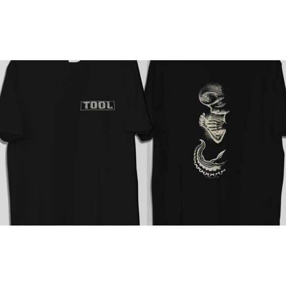 Vintage 1990s TOOL "Aenima Alien Fetus" Promo Shirt Giant Fade Band T-shirt M - Picture 1 of 8